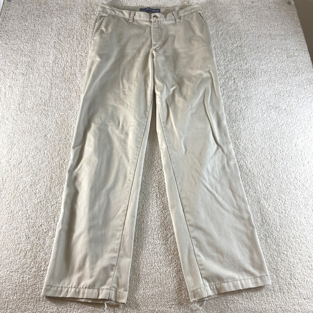 Wrangler George Strait Cowboy Cut Chino Pants‎ Mens 32x32 Tan Straight Leg